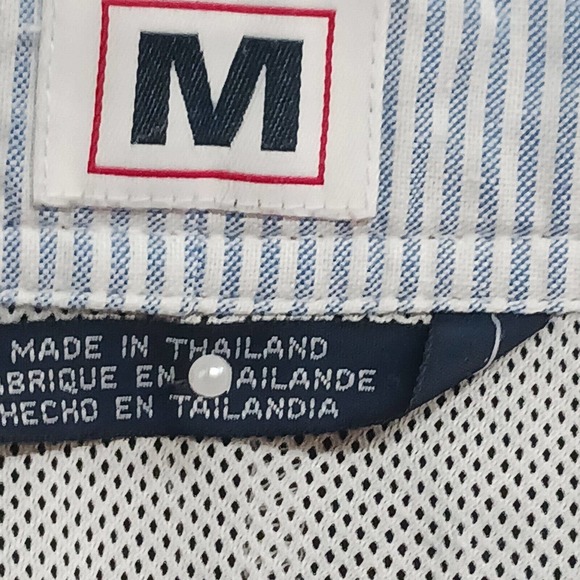 Tommy Hilfiger Swim Trunks Mens Medium Red White Black Elastic Waist Lined - Picture 3 of 8